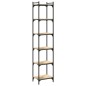 vidaXL Librería 6 estantes madera ingeniería roble Sonoma 40x30x188 cm vidaXL Librería 6 estantes madera ingeniería roble Sonoma 40x30x188 cm