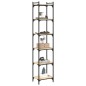 vidaXL Librería 6 estantes madera ingeniería roble Sonoma 40x30x188 cm vidaXL Librería 6 estantes madera ingeniería roble Sonoma 40x30x188 cm