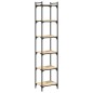 vidaXL Librería 6 estantes madera ingeniería roble Sonoma 40x30x188 cm vidaXL Librería 6 estantes madera ingeniería roble Sonoma 40x30x188 cm