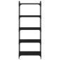vidaXL Librería de 5 estantes madera de ingeniería negro 60x30x154 cm vidaXL Librería de 5 estantes madera de ingeniería negro 60x30x154 cm