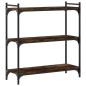 vidaXL Librería 3 estantes madera ingeniería roble ahumado 80x30x86 cm vidaXL Librería 3 estantes madera ingeniería roble ahumado 80x30x86 cm