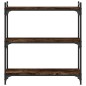 vidaXL Librería 3 estantes madera ingeniería roble ahumado 80x30x86 cm vidaXL Librería 3 estantes madera ingeniería roble ahumado 80x30x86 cm