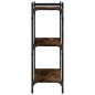 vidaXL Librería 3 estantes madera ingeniería roble ahumado 80x30x86 cm vidaXL Librería 3 estantes madera ingeniería roble ahumado 80x30x86 cm