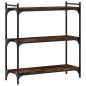 vidaXL Librería 3 estantes madera ingeniería roble ahumado 80x30x86 cm vidaXL Librería 3 estantes madera ingeniería roble ahumado 80x30x86 cm
