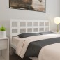 vidaXL Cabecero de cama madera maciza de pino blanco 145,5x4x100 cm vidaXL Cabecero de cama madera maciza de pino blanco 145,5x4x100 cm