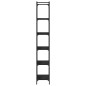 vidaXL Librería de 6 estantes madera de ingeniería negro 60x30x188 cm vidaXL Librería de 6 estantes madera de ingeniería negro 60x30x188 cm