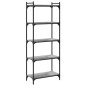 vidaXL Librería 5 estantes madera ingeniería gris Sonoma 60x30x154 cm vidaXL Librería 5 estantes madera ingeniería gris Sonoma 60x30x154 cm
