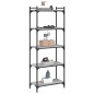 vidaXL Librería 5 estantes madera ingeniería gris Sonoma 60x30x154 cm vidaXL Librería 5 estantes madera ingeniería gris Sonoma 60x30x154 cm