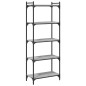 vidaXL Librería 5 estantes madera ingeniería gris Sonoma 60x30x154 cm vidaXL Librería 5 estantes madera ingeniería gris Sonoma 60x30x154 cm