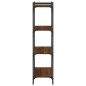 vidaXL Librería 4 estantes madera ingeniería roble marrón 80x30x120 cm vidaXL Librería 4 estantes madera ingeniería roble marrón 80x30x120 cm
