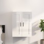 vidaXL Armario de pared colgante blanco brillante 69,5x32,5x90 cm vidaXL Armario de pared colgante blanco brillante 69,5x32,5x90 cm