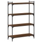 vidaXL Librería 4 estantes madera ingeniería roble marrón 80x30x120 cm vidaXL Librería 4 estantes madera ingeniería roble marrón 80x30x120 cm