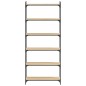 vidaXL Librería 6 estantes madera ingeniería roble Sonoma 80x30x188 cm vidaXL Librería 6 estantes madera ingeniería roble Sonoma 80x30x188 cm