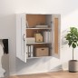 vidaXL Armario de pared colgante blanco brillante 69,5x32,5x90 cm vidaXL Armario de pared colgante blanco brillante 69,5x32,5x90 cm