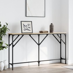 vidaXL Mesa consola madera de ingeniería roble Sonoma 140x23x75 cm
