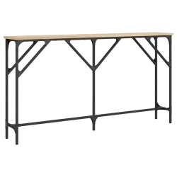 vidaXL Mesa consola madera de ingeniería roble Sonoma 140x23x75 cm