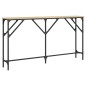 vidaXL Mesa consola madera de ingeniería roble Sonoma 140x23x75 cm vidaXL Mesa consola madera de ingeniería roble Sonoma 140x23x75 cm