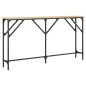 vidaXL Mesa consola madera de ingeniería roble Sonoma 140x23x75 cm vidaXL Mesa consola madera de ingeniería roble Sonoma 140x23x75 cm