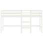 vidaXL Cama alta de niños con escalera madera maciza blanca 90x200 cm vidaXL Cama alta de niños con escalera madera maciza blanca 90x200 cm