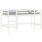 vidaXL Cama alta de niños con escalera madera maciza blanca 90x200 cm vidaXL Cama alta de niños con escalera madera maciza blanca 90x200 cm