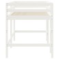 vidaXL Cama alta de niños con escalera madera maciza blanca 90x200 cm vidaXL Cama alta de niños con escalera madera maciza blanca 90x200 cm