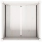 vidaXL Jardinera de madera maciza de pino blanca 70x70x70 cm vidaXL Jardinera de madera maciza de pino blanca 70x70x70 cm