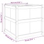 vidaXL Jardinera de madera maciza de pino blanca 70x70x70 cm vidaXL Jardinera de madera maciza de pino blanca 70x70x70 cm