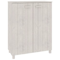 vidaXL Zapatero HAMAR madera maciza de pino blanca 85x40x108 cm