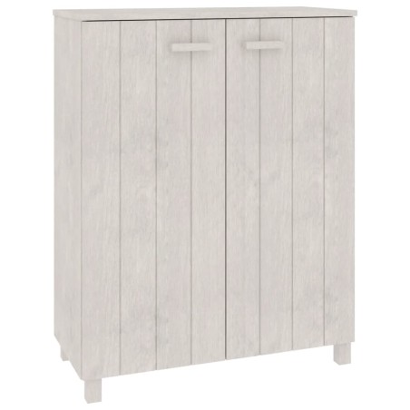 vidaXL Zapatero HAMAR madera maciza de pino blanca 85x40x108 cm