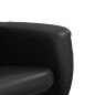 vidaXL Sillón reclinable con reposapiés cuero sintético negro vidaXL Sillón reclinable con reposapiés cuero sintético negro