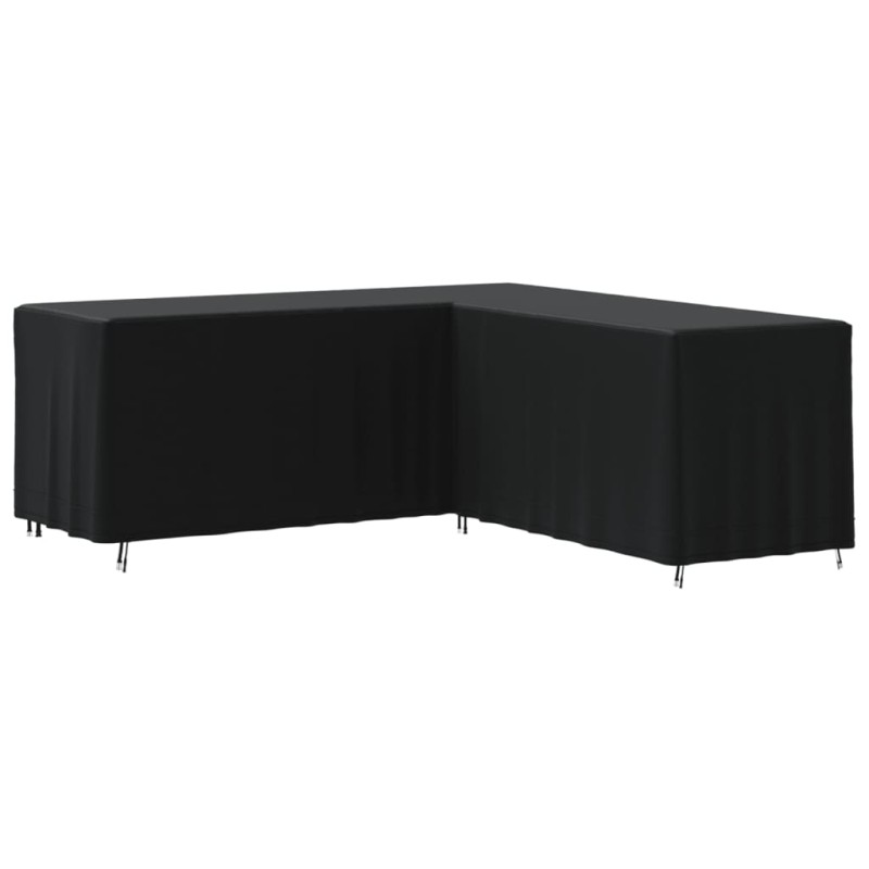 vidaXL Cubierta de sofá en forma de L Oxford 420D negro 254x254x80 cm vidaXL Cubierta de sofá en forma de L Oxford 420D negro 254x254x80 cm