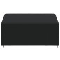 vidaXL Cubierta de banco de 3 plazas Oxford 420D negro 175x85x68/94 cm