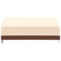 vidaXL Cubierta de banco de 3 plazas Oxford 600D beige 204x86x48/73 cm vidaXL Cubierta de banco de 3 plazas Oxford 600D beige 204x86x48/73 cm