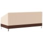 vidaXL Cubierta de banco de 3 plazas Oxford 600D beige 204x86x48/73 cm vidaXL Cubierta de banco de 3 plazas Oxford 600D beige 204x86x48/73 cm