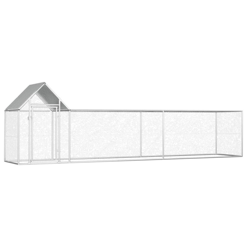 vidaXL Gallinero acero galvanizado 5x1x1,5 m vidaXL Gallinero acero galvanizado 5x1x1,5 m