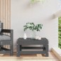 vidaXL Taburete de jardín de madera maciza de pino gris vidaXL Taburete de jardín de madera maciza de pino gris