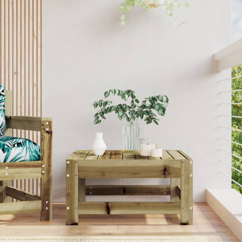 vidaXL Taburete de jardín madera de pino impregnada vidaXL Taburete de jardín madera de pino impregnada