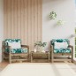 vidaXL Sillones de jardín 2 unidades madera impregnada de pino vidaXL Sillones de jardín 2 unidades madera impregnada de pino
