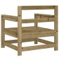 vidaXL Sillones de jardín 2 unidades madera impregnada de pino vidaXL Sillones de jardín 2 unidades madera impregnada de pino