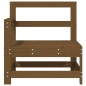 vidaXL Sofás de esquina de jardín 2 uds madera maciza pino marrón miel vidaXL Sofás de esquina de jardín 2 uds madera maciza pino marrón miel