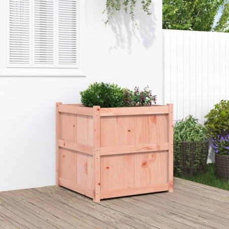 vidaXL Jardinera de madera maciza Douglas 70x70x70 cm