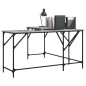 vidaXL Escritorio madera de ingeniería gris Sonoma 149x149x75 cm