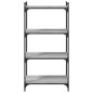 vidaXL Librería 4 estantes madera ingeniería gris Sonoma 60x30x120 cm