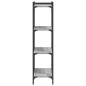 vidaXL Librería 4 estantes madera ingeniería gris Sonoma 60x30x120 cm
