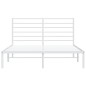 vidaXL Estructura de cama de metal con cabecero blanca 120x200 cm vidaXL Estructura de cama de metal con cabecero blanca 120x200 cm