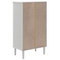 vidaXL Zapatero SENJA aspecto ratán madera maciza blanco 59,5x35x107cm vidaXL Zapatero SENJA aspecto ratán madera maciza blanco 59,5x35x107cm