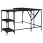 vidaXL Escritorio madera de ingeniería negro 139x139x75 cm vidaXL Escritorio madera de ingeniería negro 139x139x75 cm