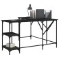 vidaXL Escritorio madera de ingeniería negro 139x139x75 cm vidaXL Escritorio madera de ingeniería negro 139x139x75 cm