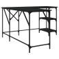 vidaXL Escritorio madera de ingeniería negro 139x139x75 cm vidaXL Escritorio madera de ingeniería negro 139x139x75 cm