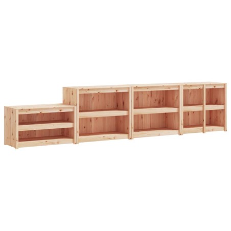 vidaXL Muebles de cocina de exterior 4 piezas madera maciza de pino